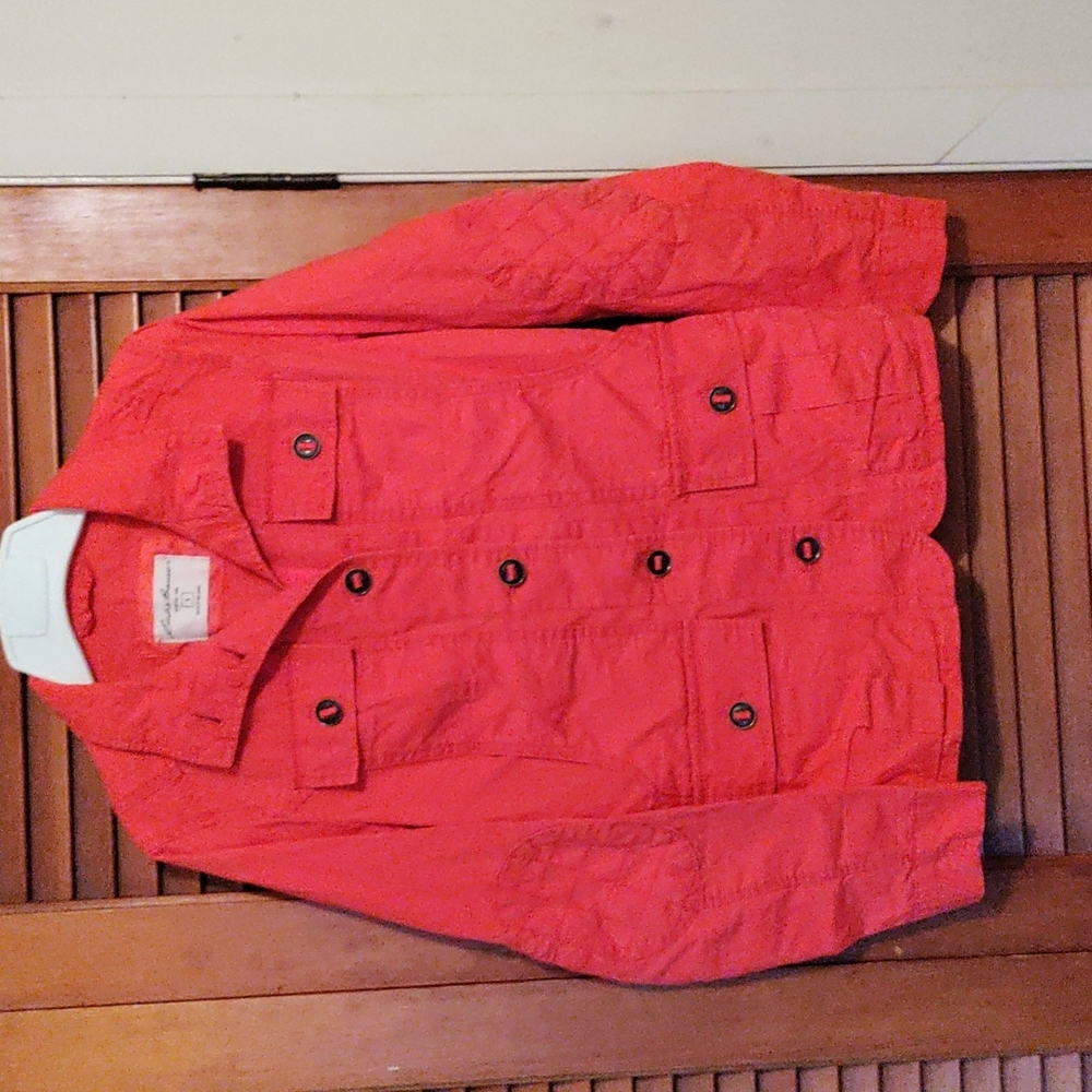 Eddie Bauer women's size small orange lightweight jacket